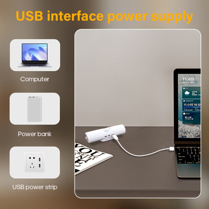 🎁LAST WEEK SPECIAL PRICE ￡6.99!!⏳Rechargeable Smart LED Motion Sensor Ambient Light