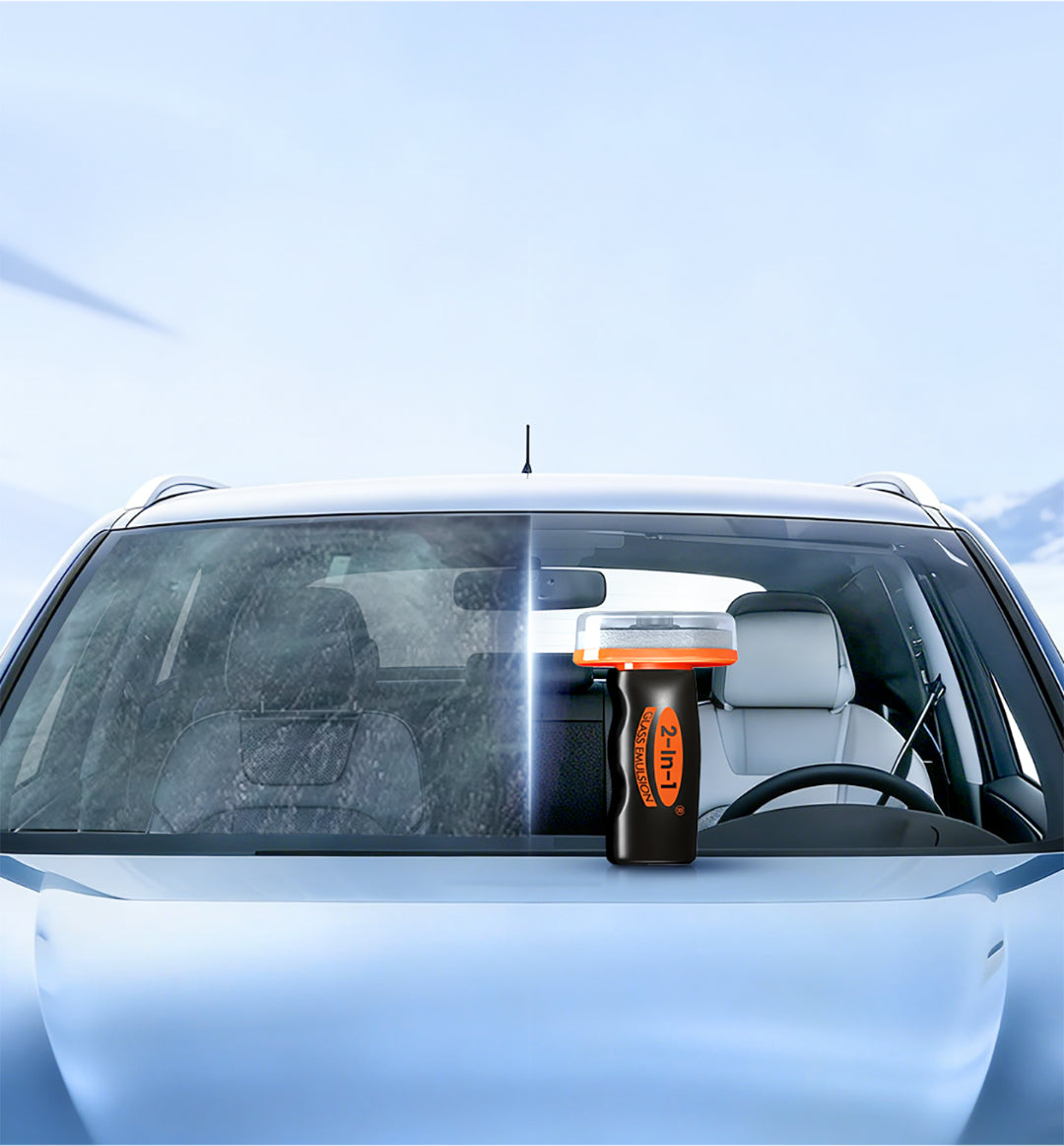 Glass cleaner and car windshield