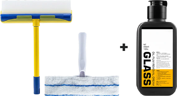 🔥Hot Sale 50%OFF🏆Scratch-Free & Streak-Free Squeegee 5-Piece Set for Glass Cleaning