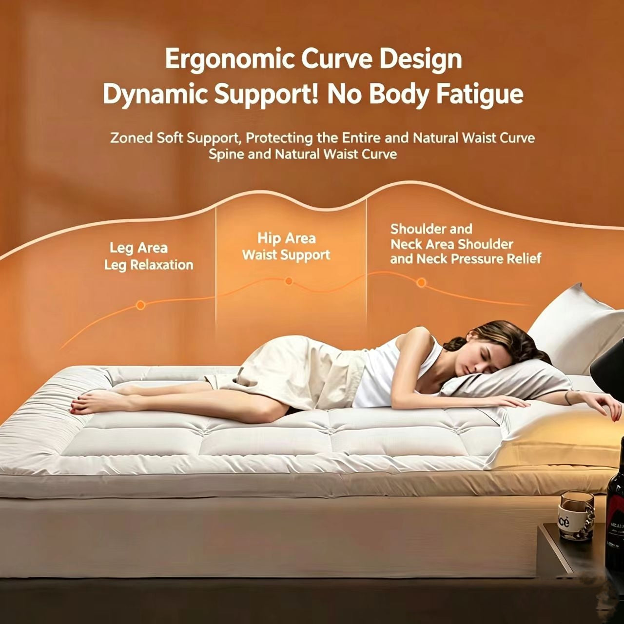 ✨50% OFF!! 💚🛌Premium Viscose Made from Bamboo Twin Size Mattress Topper for Back Pain,1200 GSM Quilted Fitted Extra Thick Mattress Pad,Pillow Top Mattress Cover🌸
