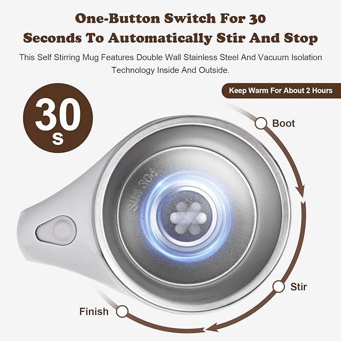 🎁New Year's Special Offer -50% Off🎁Magnetic Automatic Self-Stirring Coffee Mug