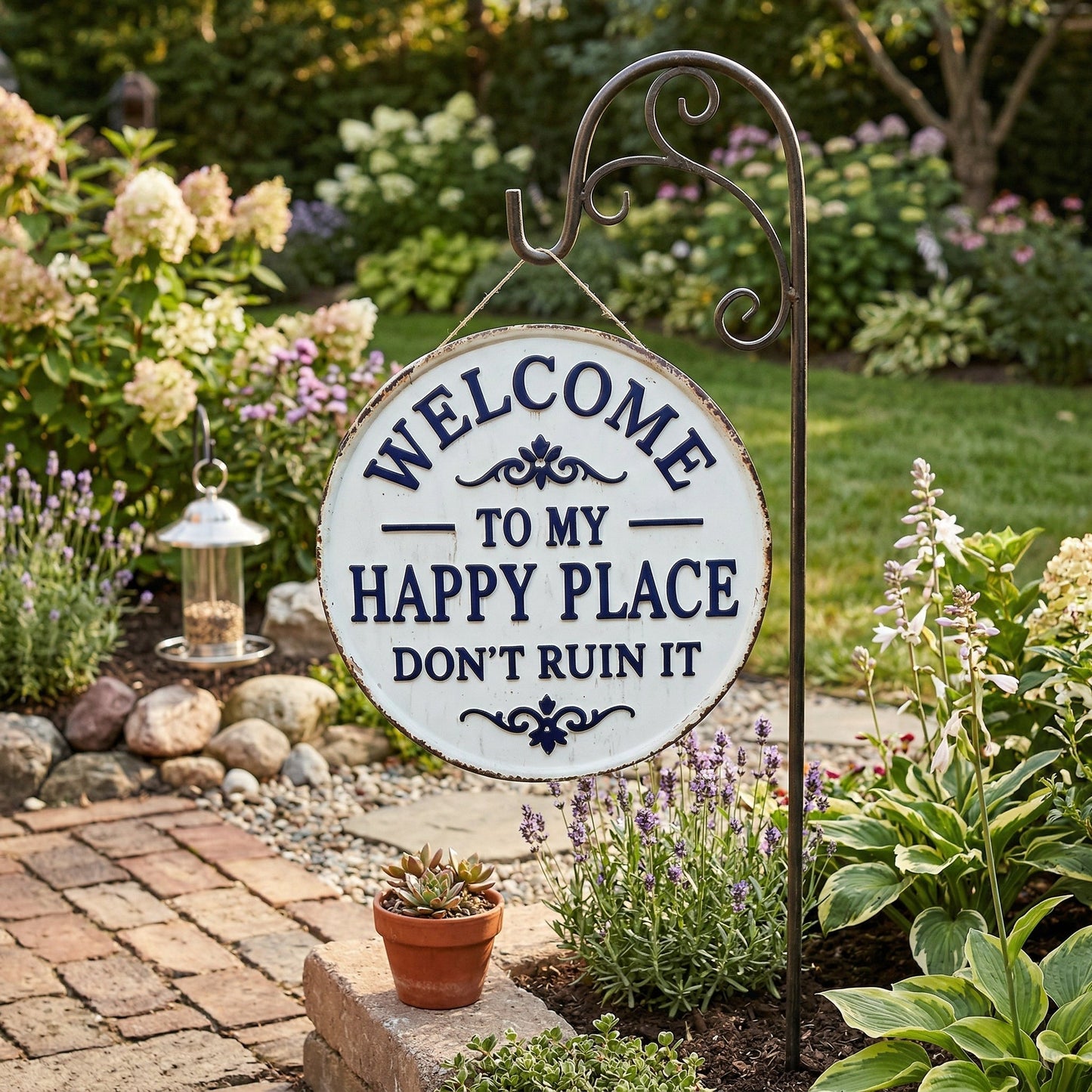 🔥Hot Sale🔥 Vintage "Happy Place" Metal Sign