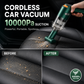🚗50% OFF NOW ! 💨10000Pa Cordless Handheld Vacuum – Washable Filter & Multi-Nozzle Kit, Portable Powerful Suction Car & Home Cleaner