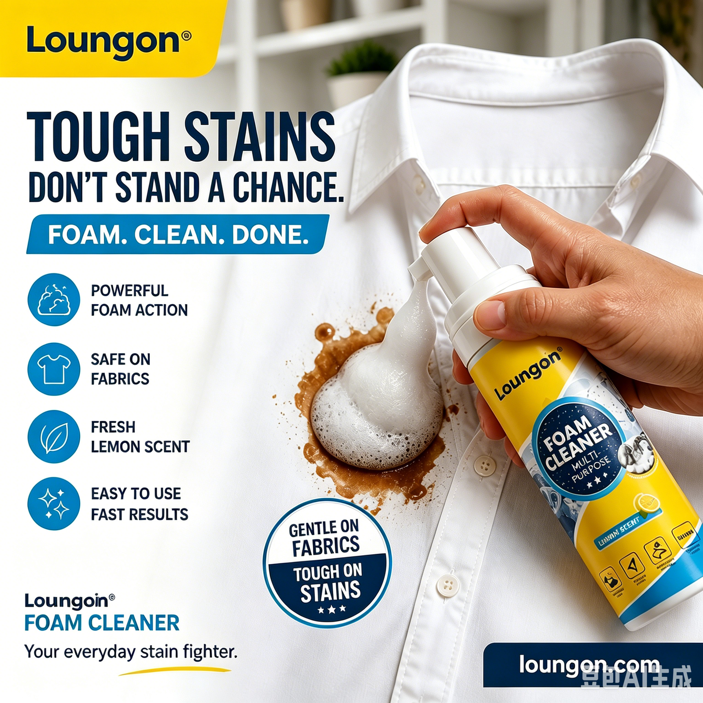 🏆HOT SALE 49% OFF🔥4-in-1 Multi-Enzyme Foam Cleaner – Deep Clean Car, Kitchen, Bathroom & Sofa