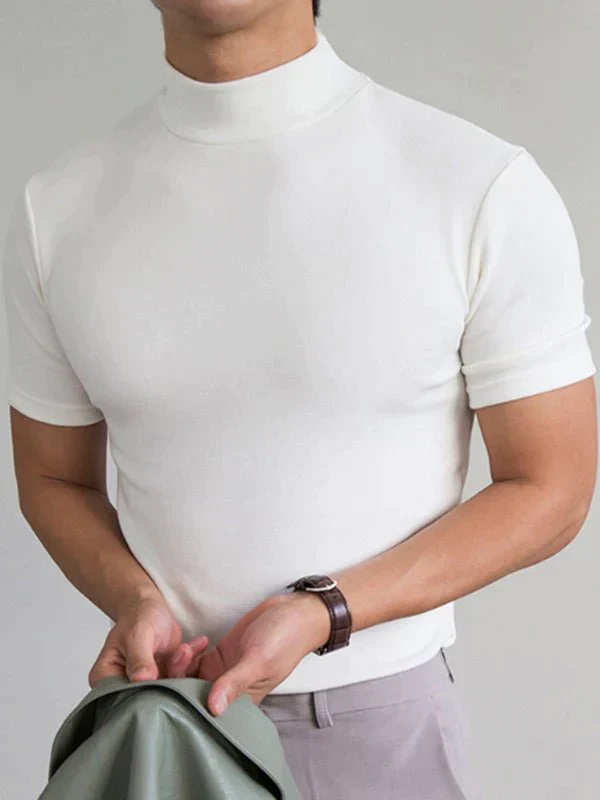 🔈🔈2026 Hot Sale - 49% OFF🎁High Neck Slim Fit T-shirt for Men