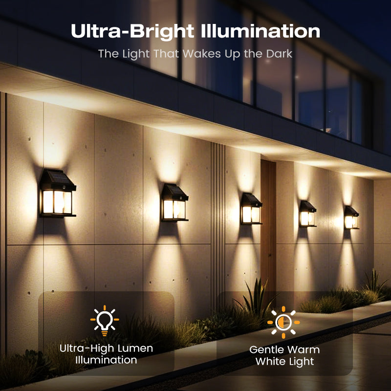 🎁 50% OFF! 💡 SOLAR WALL LIGHT - Motion Sensor & Weatherproof 🌟🛒