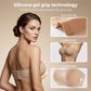 ⛱️Special Price ￡9.99!!💞Womens Strapless Bras Push Up Bandeau Bra Non Slip Wireless Supportive Padded Bras Seamless Comfortable Tube Jelly Bra