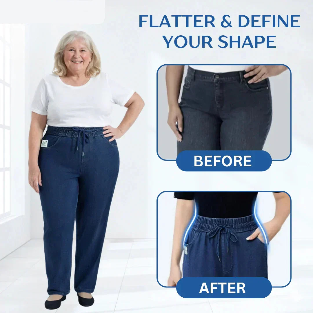 💖 SPECIAL PRICE: ONLY￡13.99!💕👖High Waist Ultra-Stretch Mom Jeans