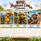 🔥Hot Sale Only￡8.99！✨🎁2027 Funny HighlandCows Wall Calendar |A4Hanging Calendar