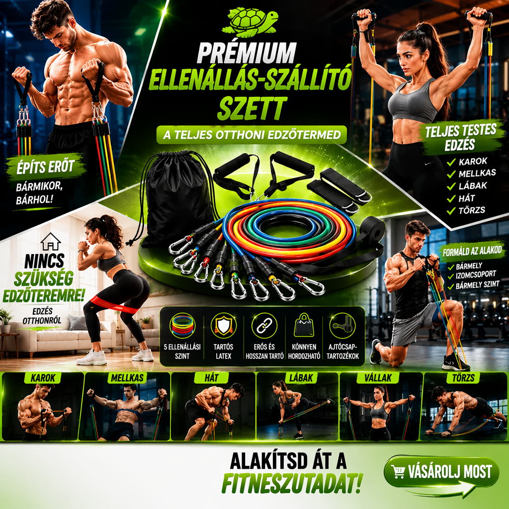 🏋️‍♀️📿 Resistance band set for full-body workouts
