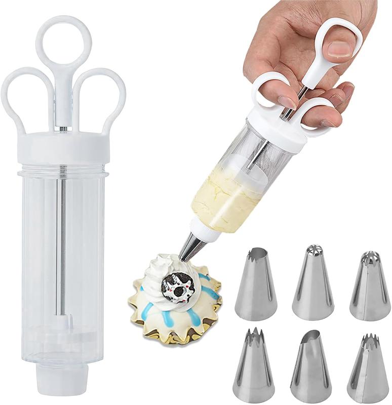 ⏳🔥LIMITED-TIME 50% OFF! ⏰Stainless Steel Cake Decorating Gun Kit – Complete Frosting Piping Set with 18 Tips & Nozzles – Decorate Inside & Out ✨