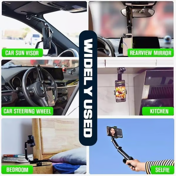 📢📢50%  OFF !! ⏰ Rotatable and Retractable Car Phone Holder