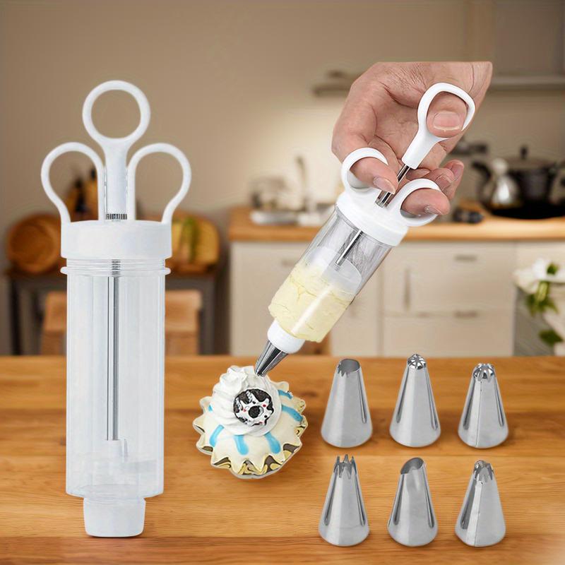 ⏳🔥LIMITED-TIME 50% OFF! ⏰Stainless Steel Cake Decorating Gun Kit – Complete Frosting Piping Set with 18 Tips & Nozzles – Decorate Inside & Out ✨