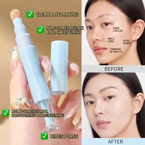 🥳2026 HOT SALE🥳💞50K+ SOLD!🎨🖌️ 50% OFF! Dual Concealer Pen – Covers dark circles & spots, 24hr hydration. Lightweight, no caking. Soft finish. ✨🌸