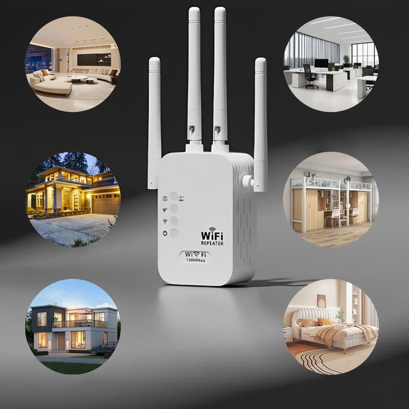 🎁Last day—50% OFF !🔥 2026 WiFi amplifier – 1200 Mbit/s, dual band (5 GHz / 2.4 GHz) 📶 Maximum signal amplification – stable connection throughout your home!
