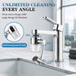 3D Filter Faucet Set - Multi-Angle Swivel Faucet Aerator with 3 Included Filter Cartridges, Anti-Splash Soft Aeration, Transparent Visible Filter Housing, Compatible with Kitchen, Bathroom & Laundry Faucets