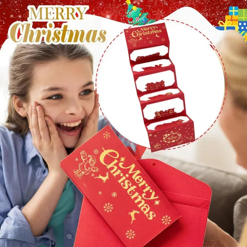 🎁🎄 Christmas Sale – 50%! ⭐ Christmas Cash Envelope with Money Clip
