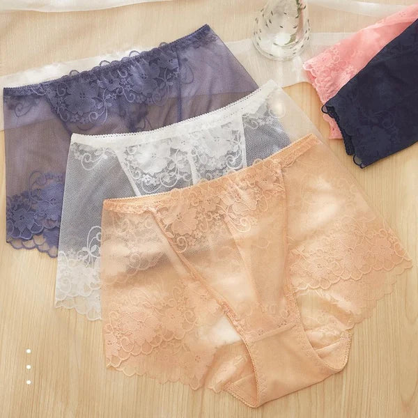 💋Ladies Silk Lace Handmade Panties😍