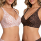 💗LAST DAY SALE 50% OFF⚡50K+ SOLD💕 Jelly Wireless Womens Comfortable Wireless Bras Push Up Bralettes Seamless Tshirts Bras Deep V Everyday Bras