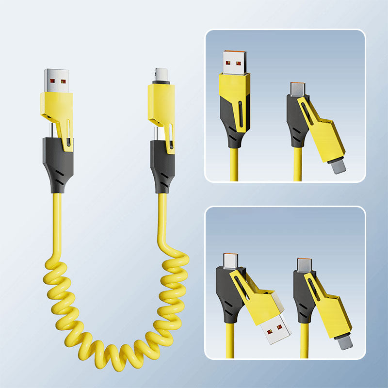 🔥4 in 1 Spring Fast Charging Cable