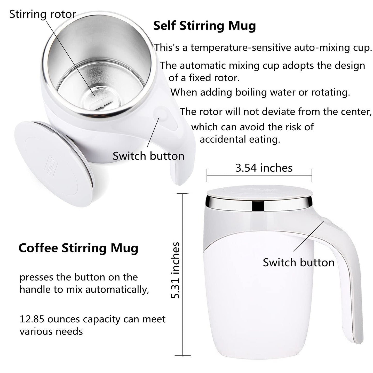 🎁New Year's Special Offer -50% Off🎁Magnetic Automatic Self-Stirring Coffee Mug