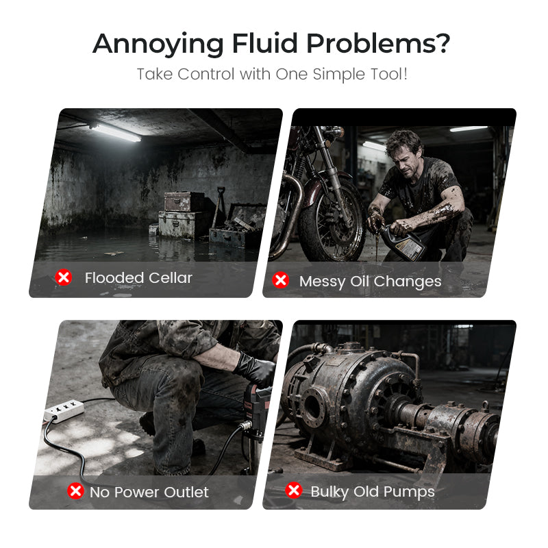 ✨New Year Sale✨ 50% OFF!—High-Power Oil & Water Pump Set