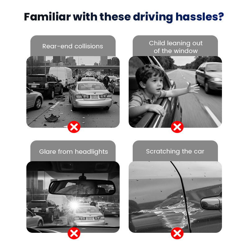 Wide Car Curved Rear View Mirror