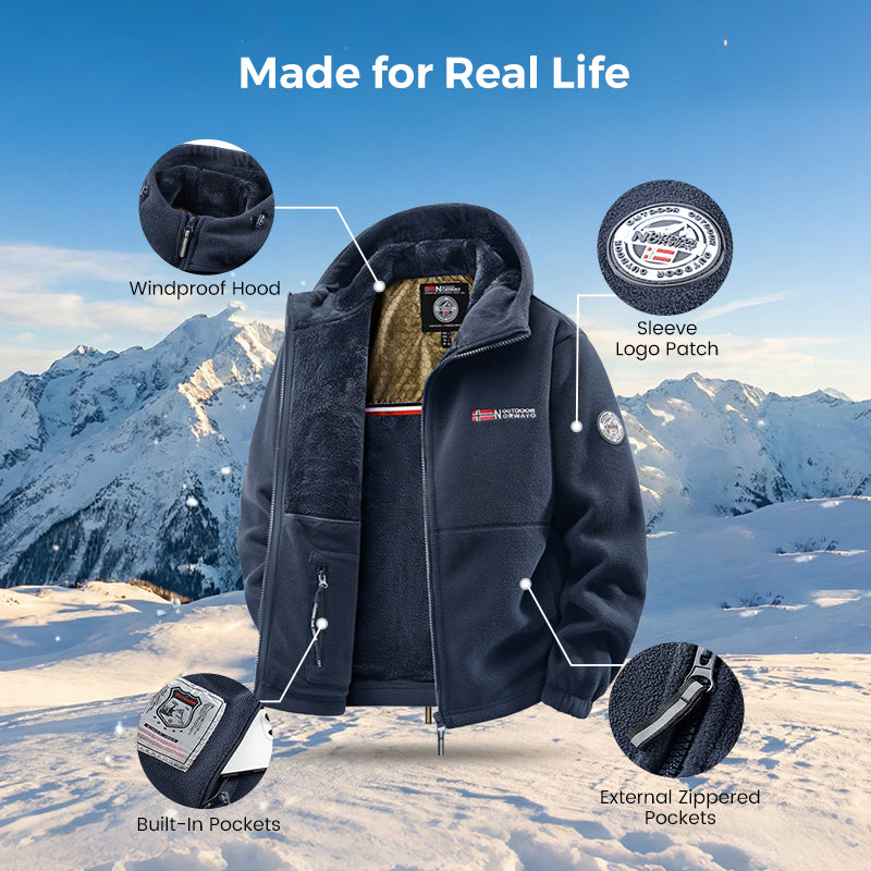 🔥LAST DAY PROMOTION - 50%OFF🔥Upgraded Unisex Hooded Casual Graphene  Insulated Jacket (with Internal Pockets)