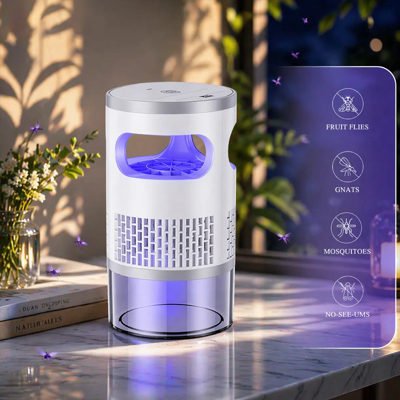 🦟 50% OFF NOW!🔇 Indoor LED Bug Zapper – Bionic UV Light Trap & Night Light – Quiet & Safe for Bedroom – Chemical-Free Mosquito Killer 💡
