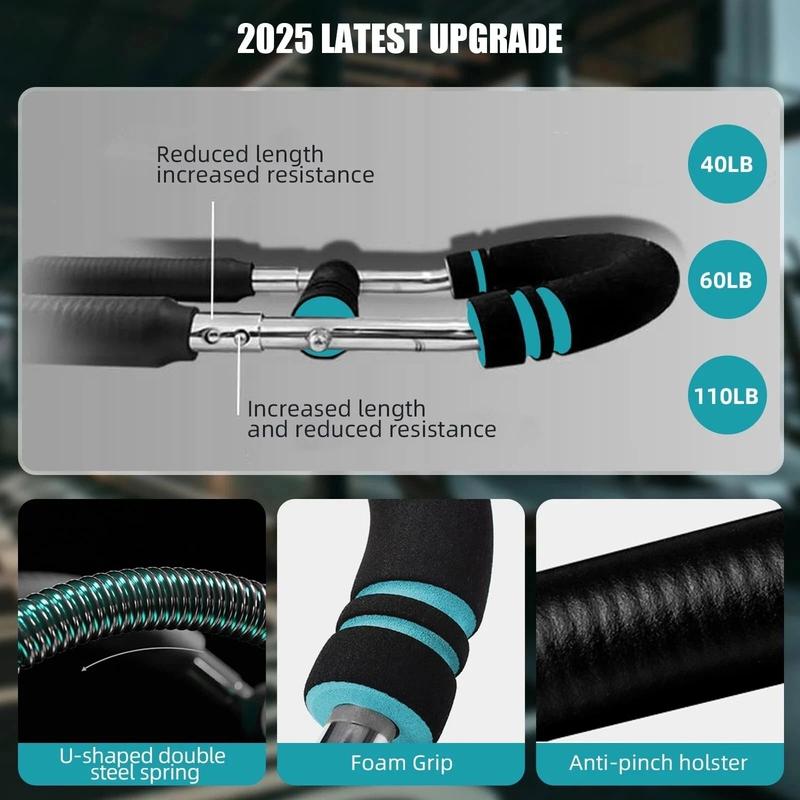 ✨Adjustable weight bar for arm trainers, arm and torso strength training equipment, portable training device for home gyms and fitness✨