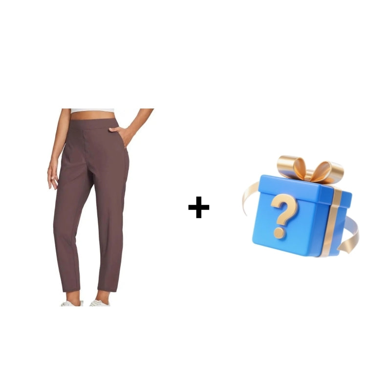 🔥⏳LIMITED OFFER 50%OFF🌞Women’s High-Waisted Zip-Pocket Trousers 👖 – 4-Way Stretch, Tummy Control, Breathable Quick-Dry, 6 Colours, S-3XL