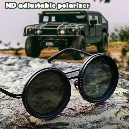 📢📢50%  OFF !! ⏰Adjustable Tint Polarized Round Sunglasses