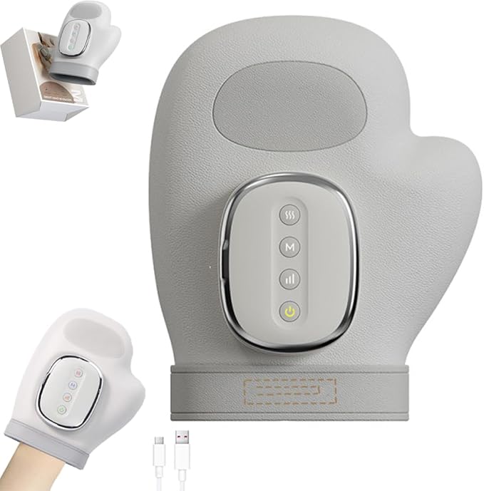 📢📢50%  OFF !!⏰Portable Hand Massager with Heat & Compression, Wireless 3 Modes for Carpal Tunnel Relief