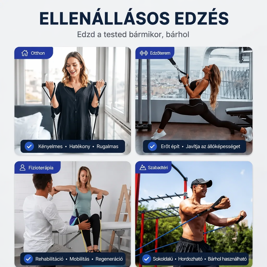 🏋️‍♀️📿 Resistance band set for full-body workouts