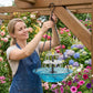 🔥🔥2026 Spring Sale 48% Off--🐦Solar Cascade Hanging Bird Bath Fountain