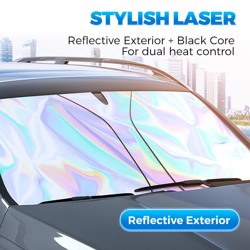 🌞 Summer Hot Sale-50% Off 🌈Laser Car Windshield Sunshade🏖️
