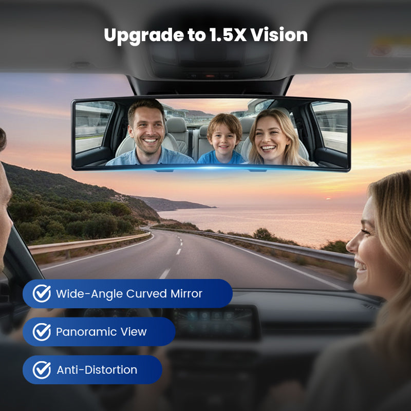 Wide Car Curved Rear View Mirror