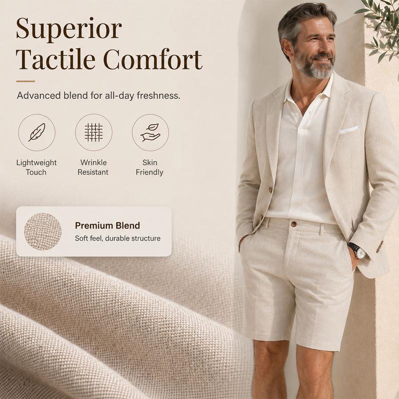 Men's Short Sleeve Suit 2-Piece Set