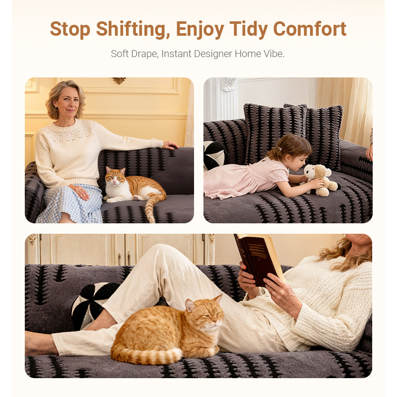Soft Plush Non-Slip Couch Cover