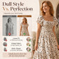 🌈2026 Summer Hot Sale 50% OFF!✨Square Neck Floral Midi Dress – Smocked Bodice, Flowy Tiered Skirt, Romantic 🌸