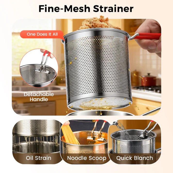 🔥Hot Sale 49% OFF🔥304 Stainless Steel Multifuntional Fryer