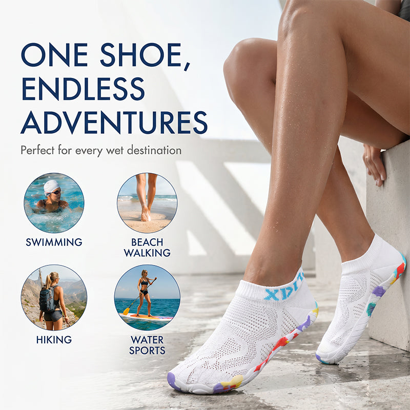 🏖️ Beach Swim Shoes with Quick-Dry Mesh — Lightweight, Non-Slip & Perfect for Sandy Shores