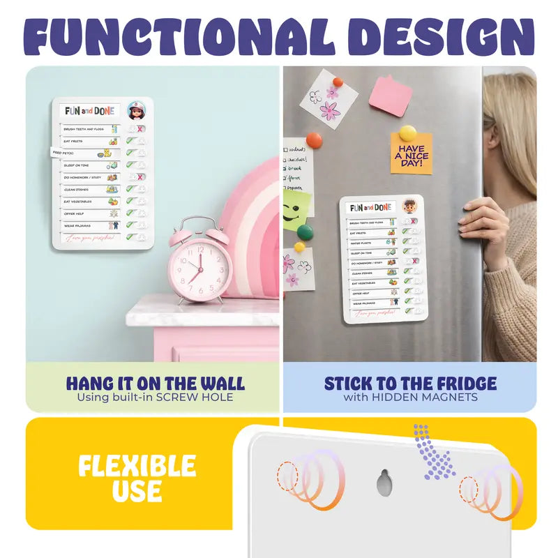 ?July big sale -49% Off?Magnetic Dry-erase Daily Routine Chart
