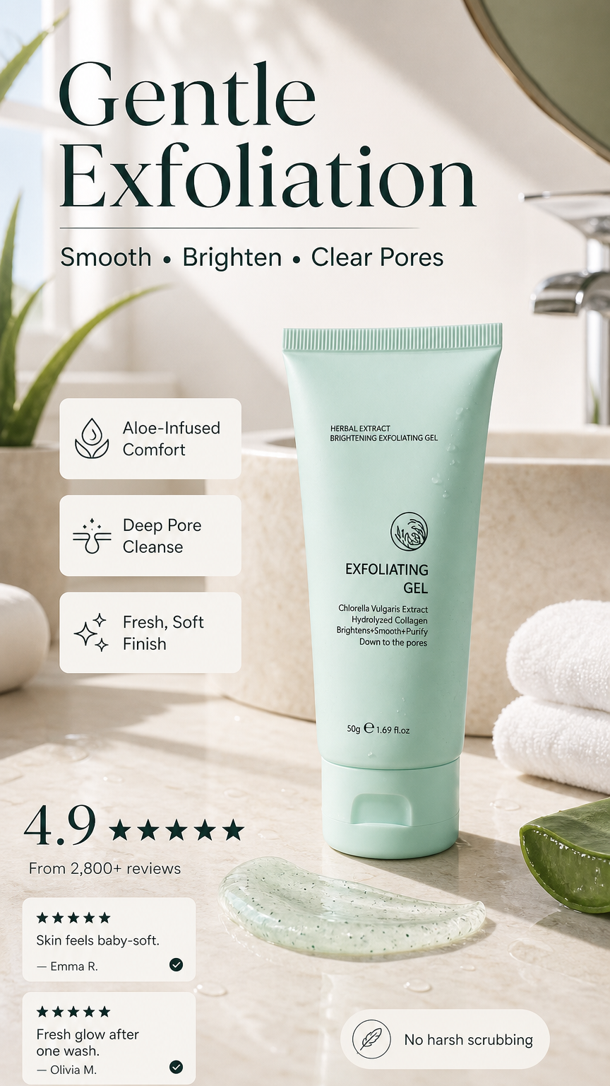 💥Herbal Extract Brightening Exfoliating Gel