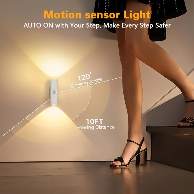 🎁LAST WEEK SPECIAL PRICE ￡6.99!!⏳Rechargeable Smart LED Motion Sensor Ambient Light