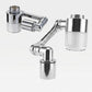 3D Filter Faucet Set - Multi-Angle Swivel Faucet Aerator with 3 Included Filter Cartridges, Anti-Splash Soft Aeration, Transparent Visible Filter Housing, Compatible with Kitchen, Bathroom & Laundry Faucets