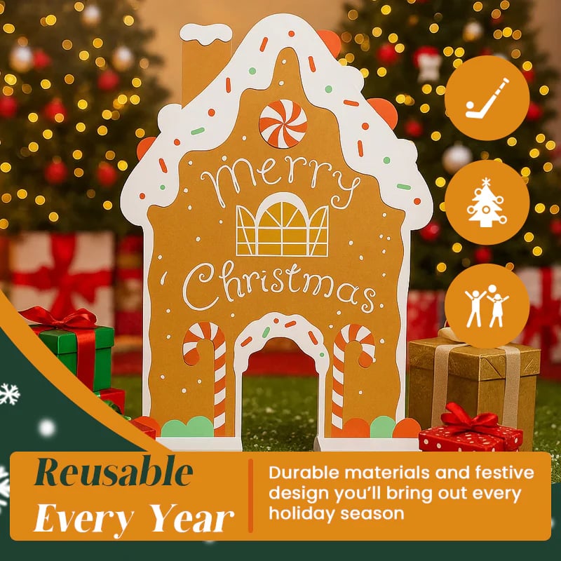 🎄Early Christmas Sale 49% OFF🎅🍭 Gingerbread Golf Game Set - Best Christmas Game