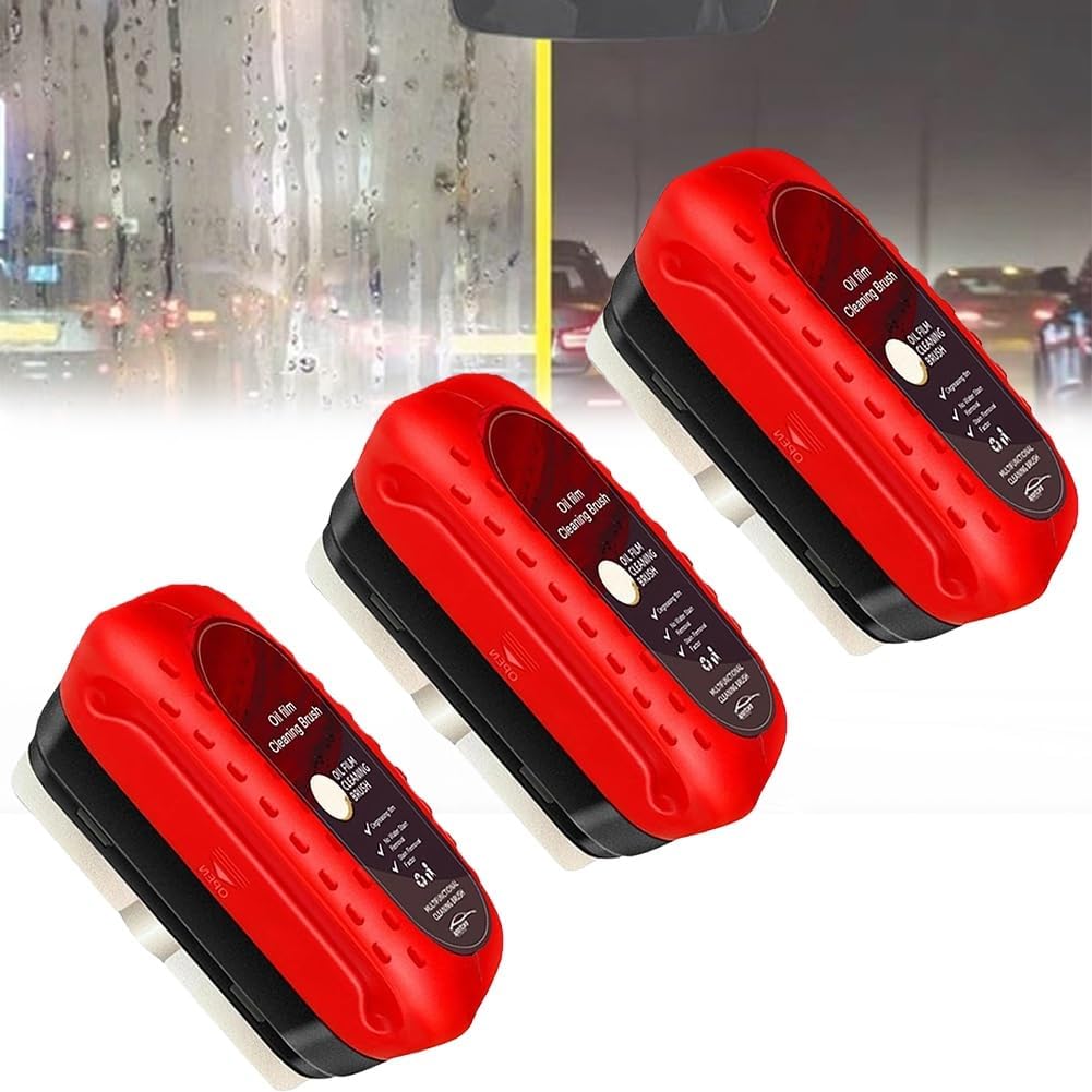 🚗 BUY 2 GET 1 FREE! ✨ Automotive Oil Film Cleaning Brush - Effortlessly Removes Grease & Dirt from Engine & Wheels with Ergonomic Grip 🔧🧼