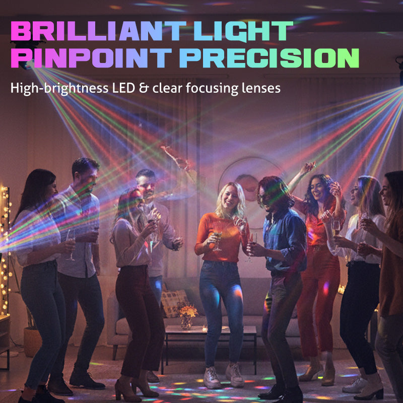 💡✨ Multi-Beam LED Atmosphere Light – Dynamic Color Changing, Remote Control & Easy Installation for Home/Party 🎉📦