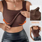 🔥Last Day 49% OFF💖Women’s U Neck Thermal Tank Tops with Built-In Bra